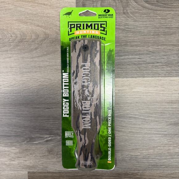 Primos PS2960 Foggy Bottom Box Call Turkey Hen Sounds Attracts Turkeys Mossy Oak - Picture 1 of 2